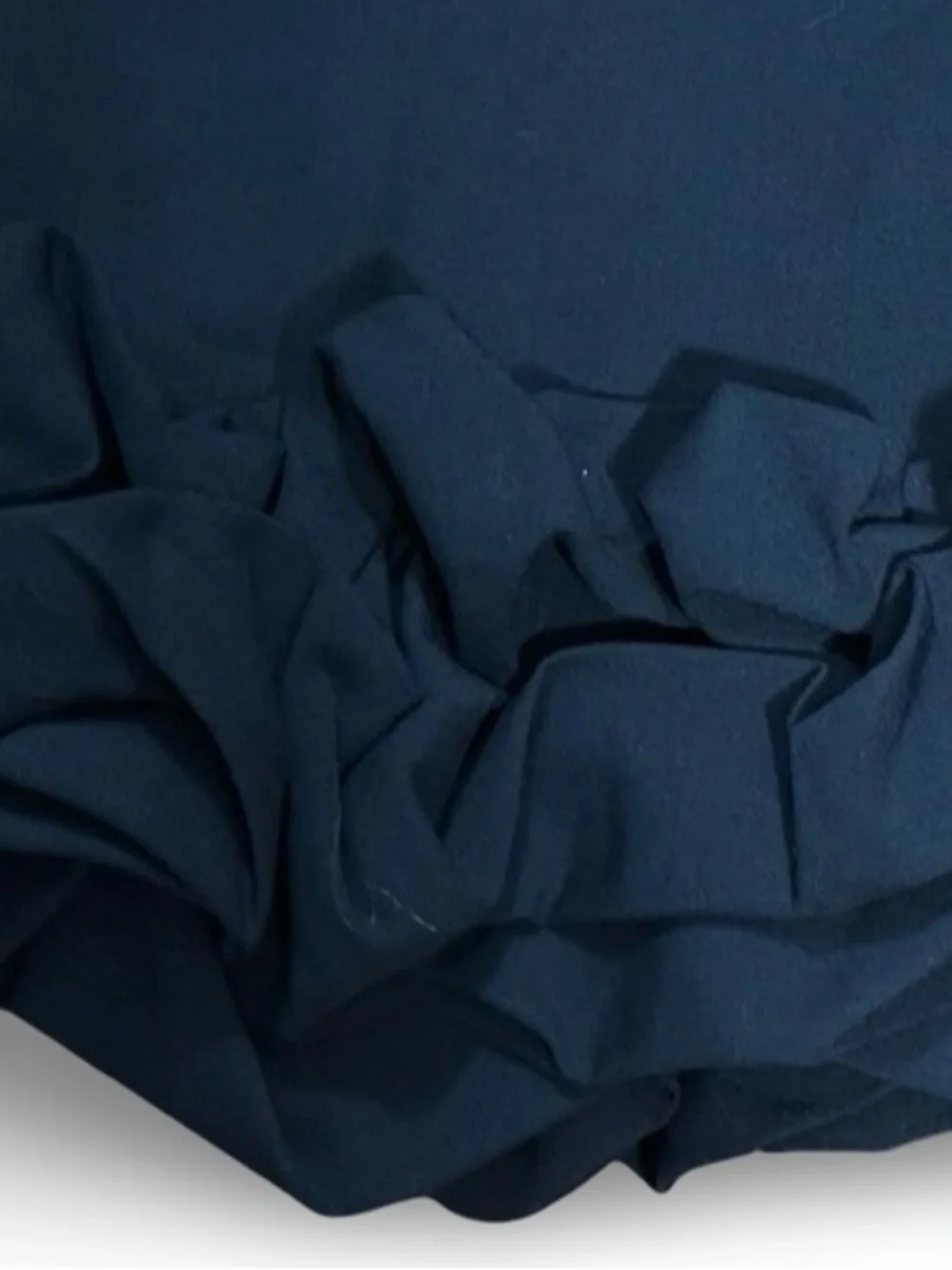 ZARA Black‎ Structured Mini Skirt with Voluminous Ruffle Hem - XS